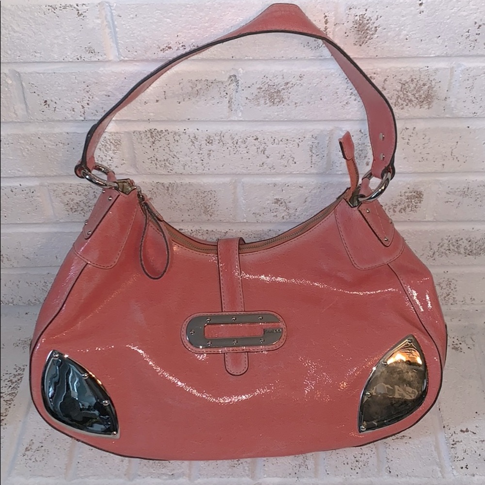 Pink Guess shoulder bag